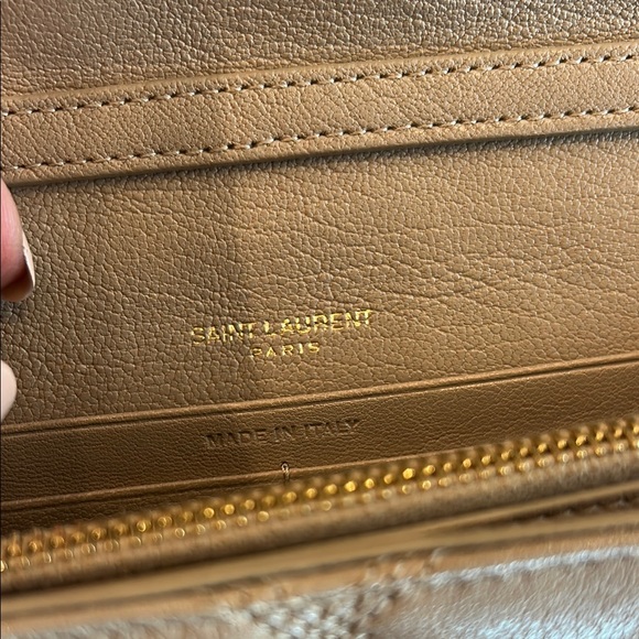 Yves Saint Laurent Quilted Tan Shoulder Bag - Picture 8 of 8